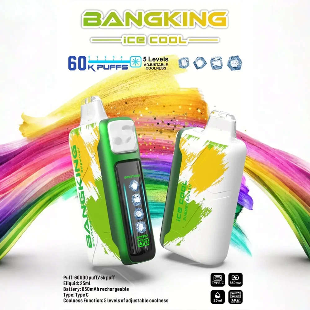 Bang King Ice Cool 60000 拋棄式電子煙 Type-C 充電
