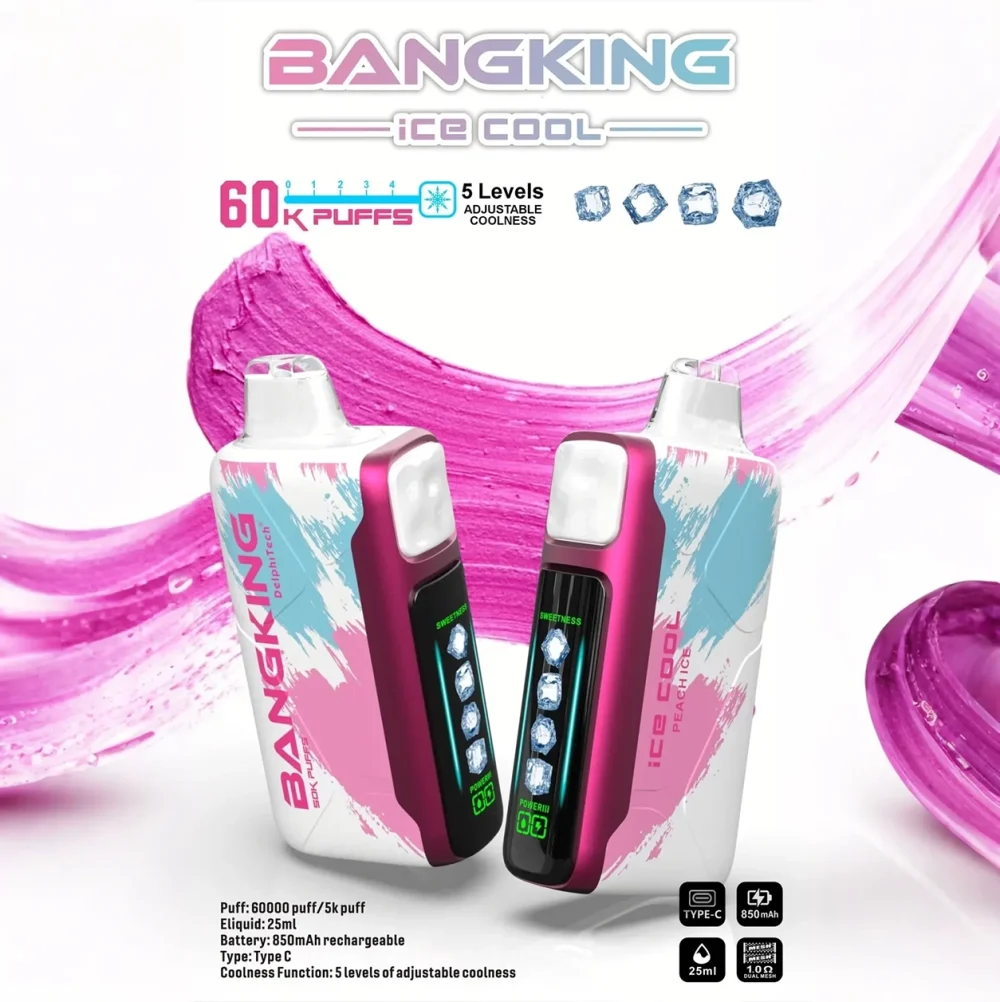 Bang King Ice Cool 60000 拋棄式電子煙 Type-C 充電