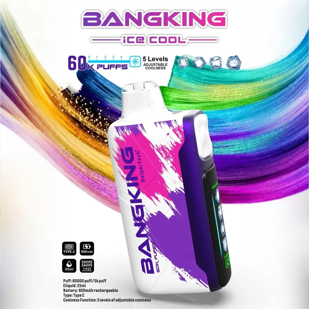 Bang King Ice Cool 60000 拋棄式電子煙 Type-C 充電
