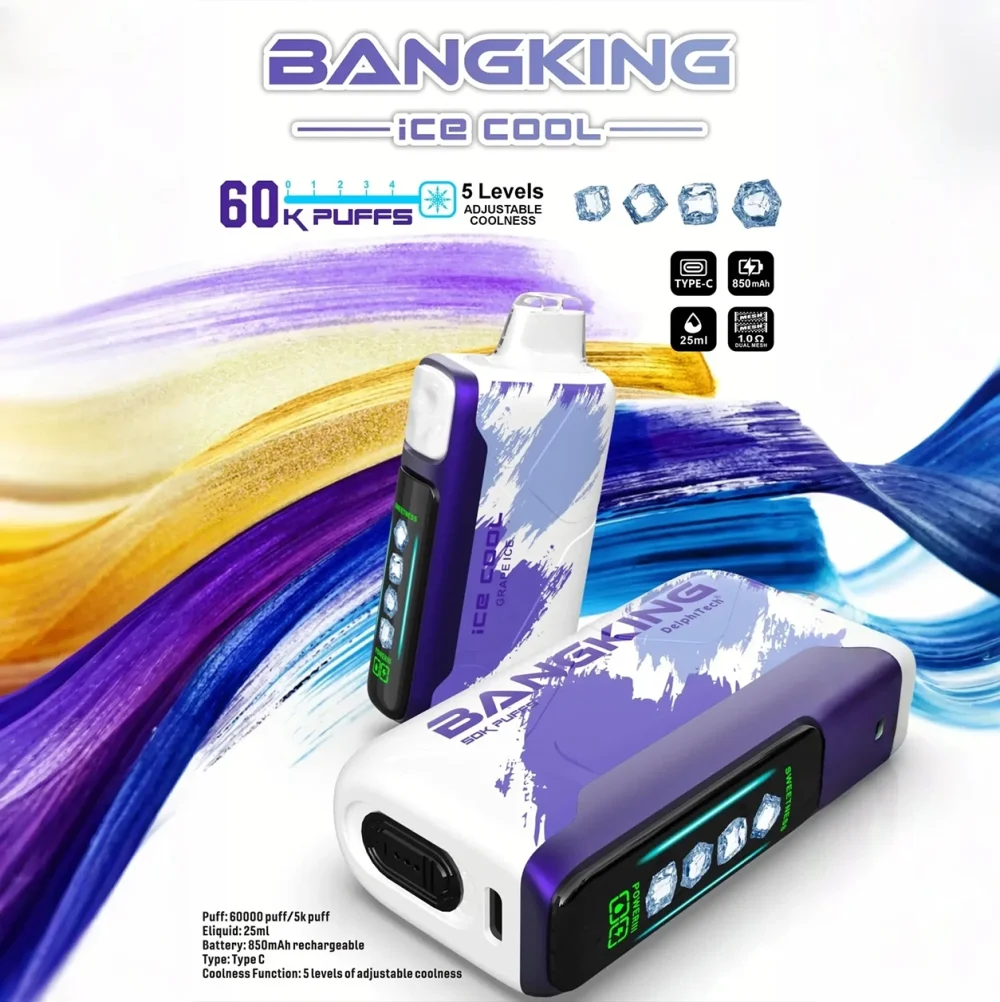 Bang King Ice Cool 60000 拋棄式電子煙 Type-C 充電