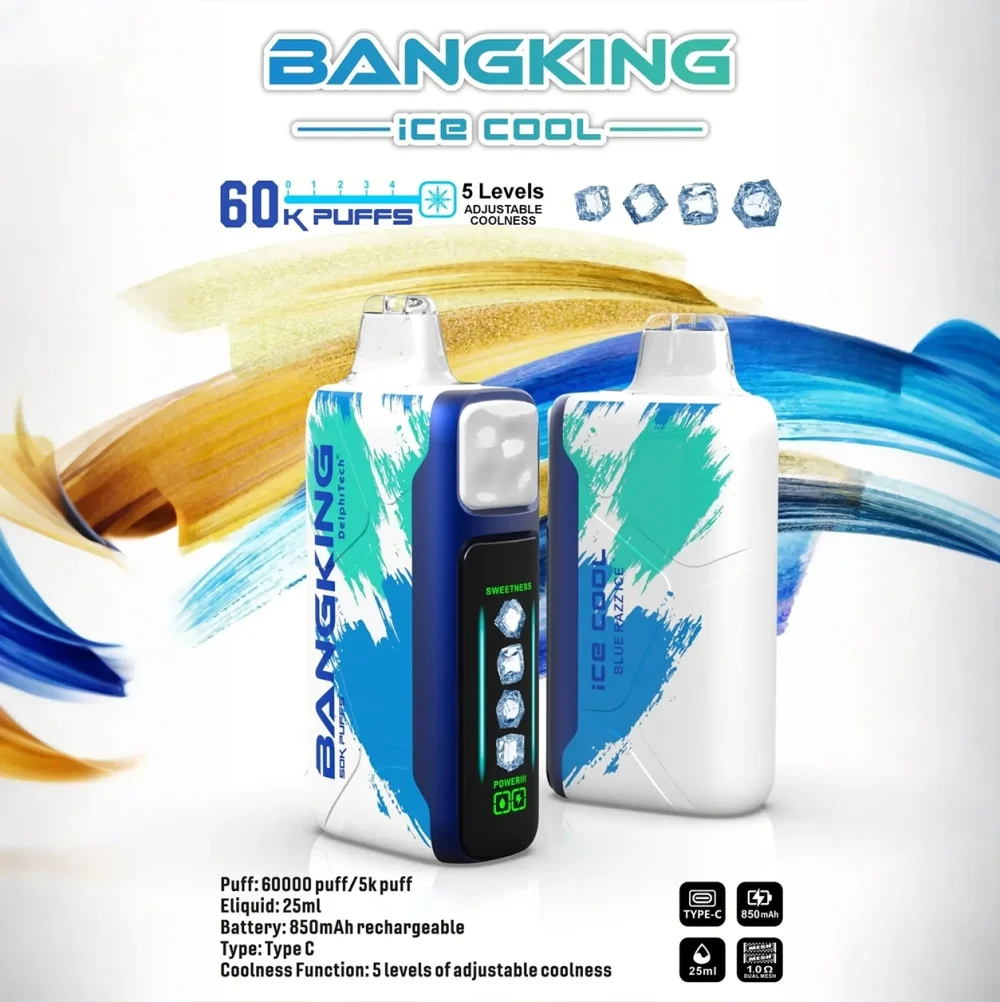 Bang King Ice Cool 60000 拋棄式電子煙 Type-C 充電