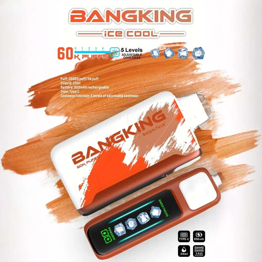 Bang King Ice Cool 60000 拋棄式電子煙 Type-C 充電