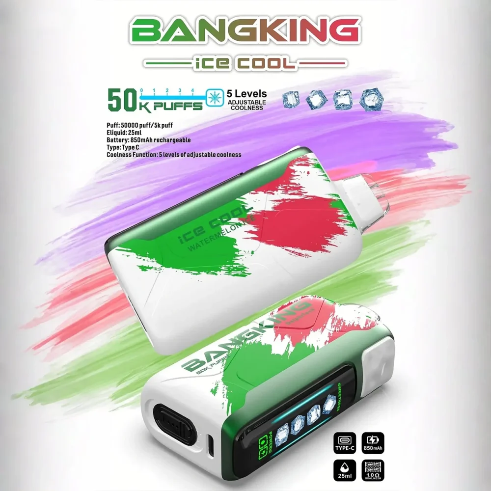 Bang King Ice Cool 60000 拋棄式電子煙 Type-C 充電