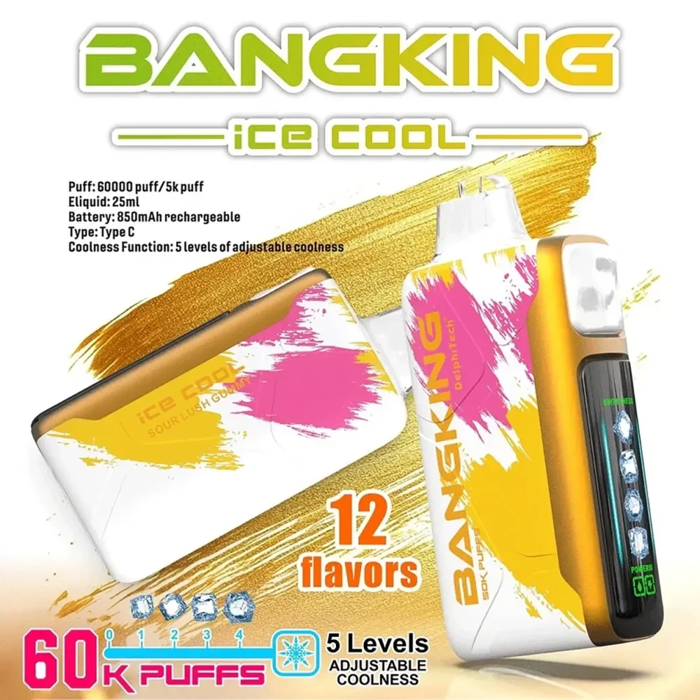 Bang King Ice Cool 60000 拋棄式電子煙 Type-C 充電