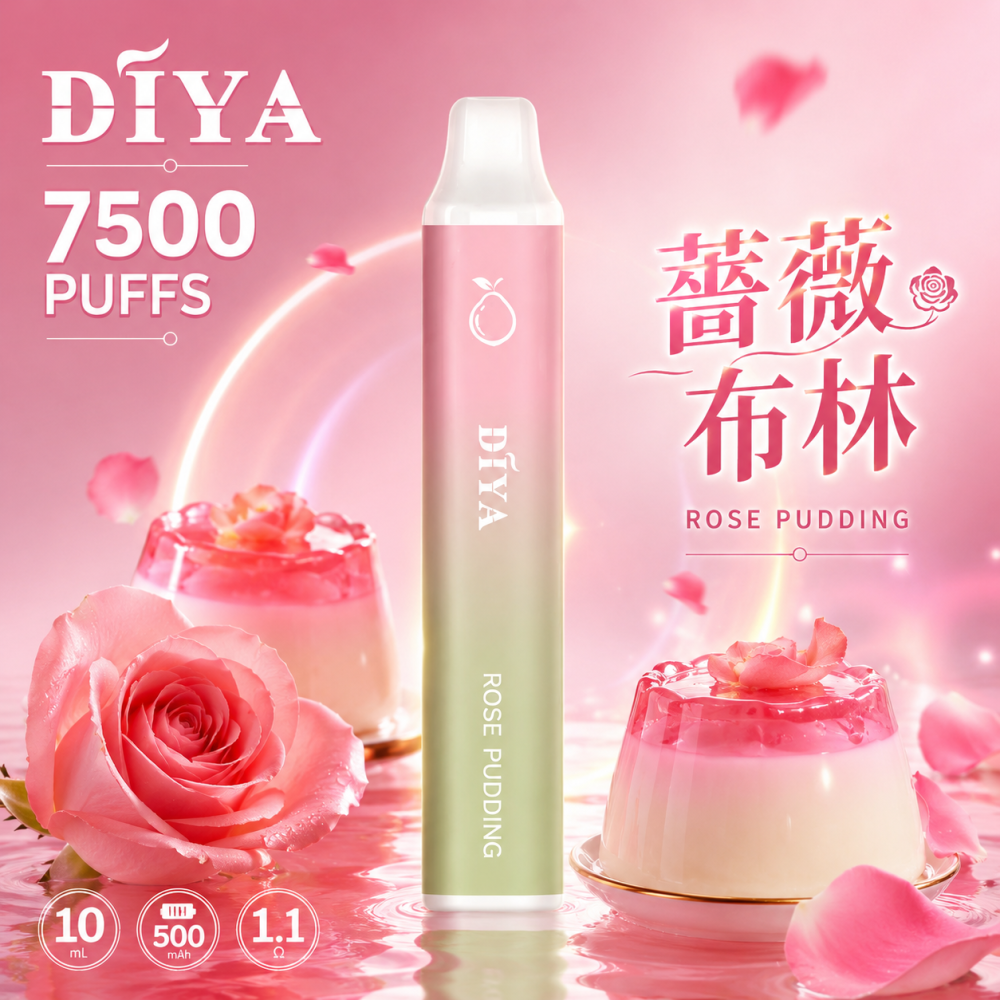 DIYA 拋棄式電子煙 7500口 13mL Type-C充電