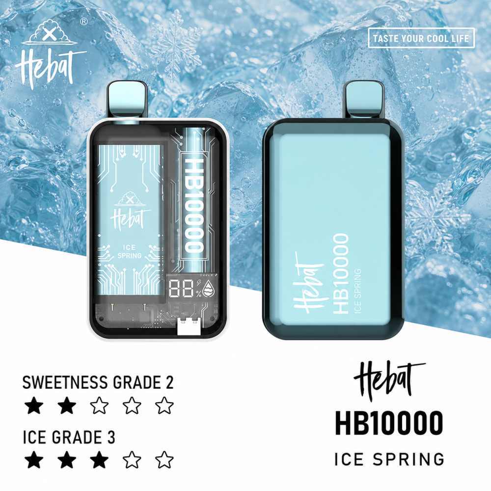 HEBAT 喜貝 10000口 拋棄式電子煙 Type-C充電