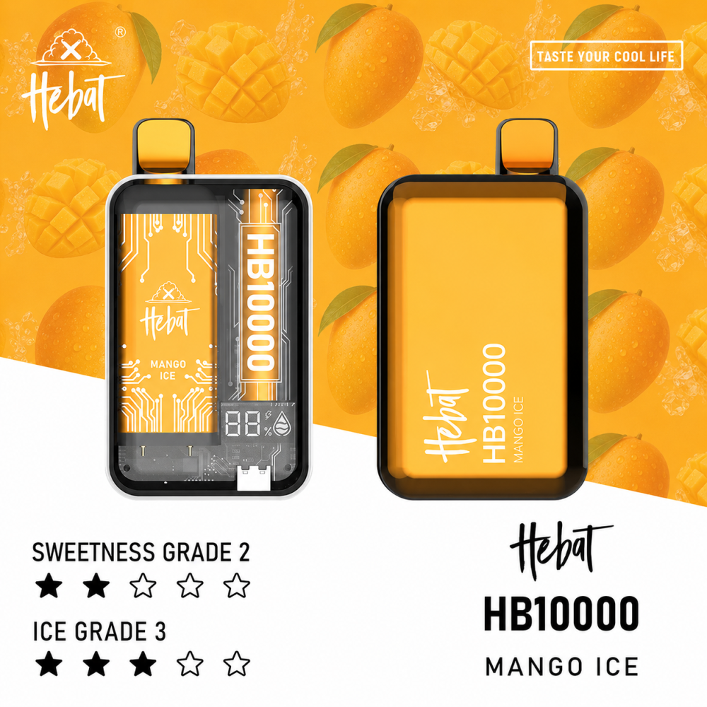 HEBAT 喜貝 10000口 拋棄式電子煙 Type-C充電