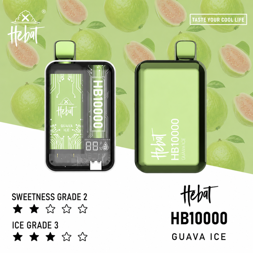 HEBAT 喜貝 10000口 拋棄式電子煙 Type-C充電