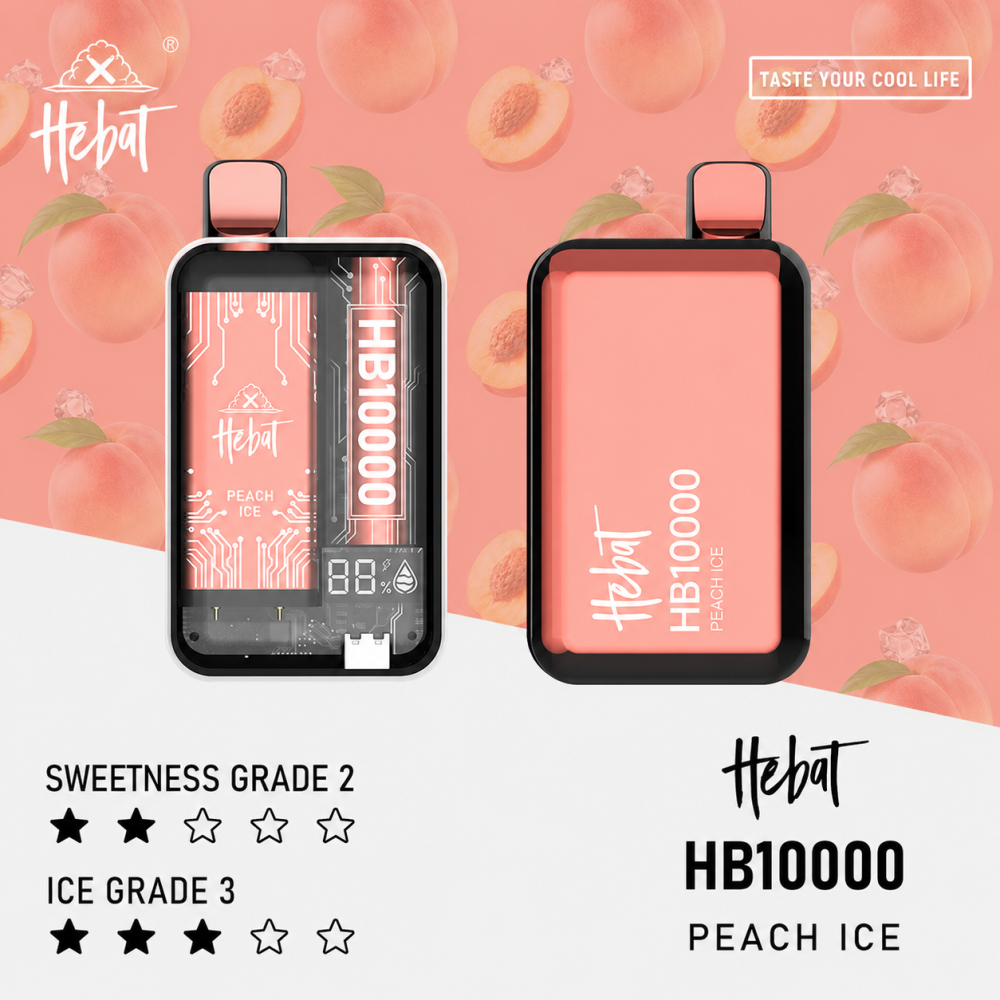 HEBAT 喜貝 10000口 拋棄式電子煙 Type-C充電