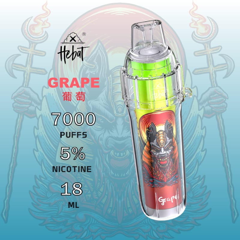 HEBAT 喜貝 BOOM 7000口 拋棄式電子煙 Type-C充電