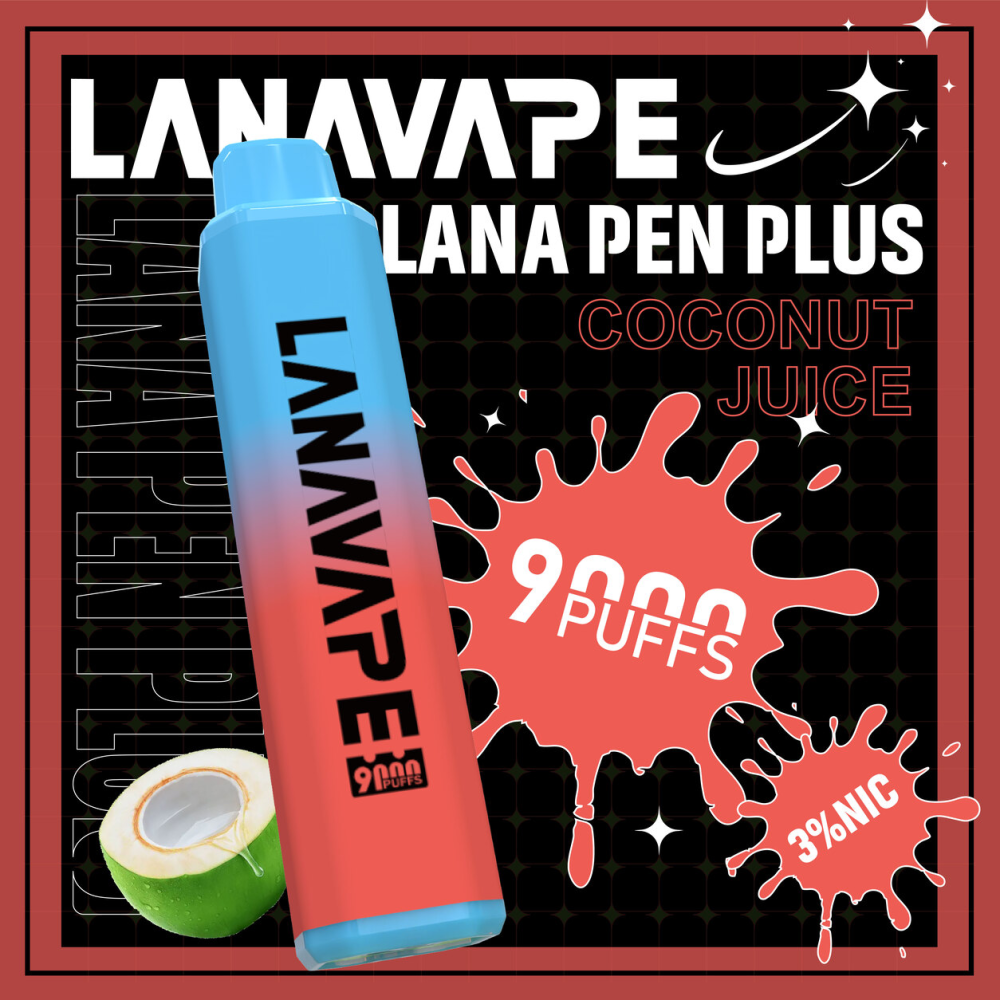 LANA PEN PLUS 拋棄式電子煙 9000口 Type-C快充