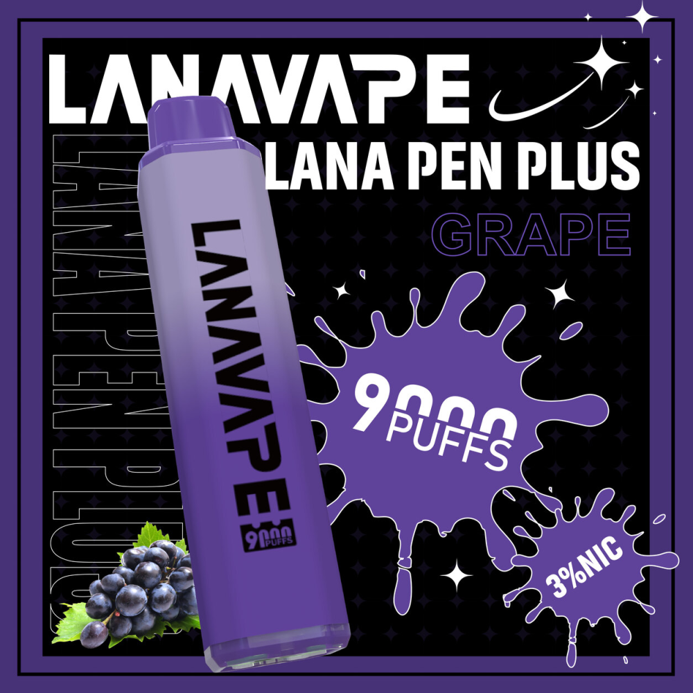 LANA PEN PLUS 拋棄式電子煙 9000口 Type-C快充