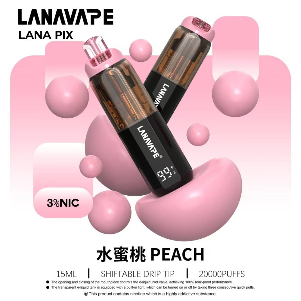 LANA PIX 閃光彈 拋棄式電子煙 20000口 Type-C