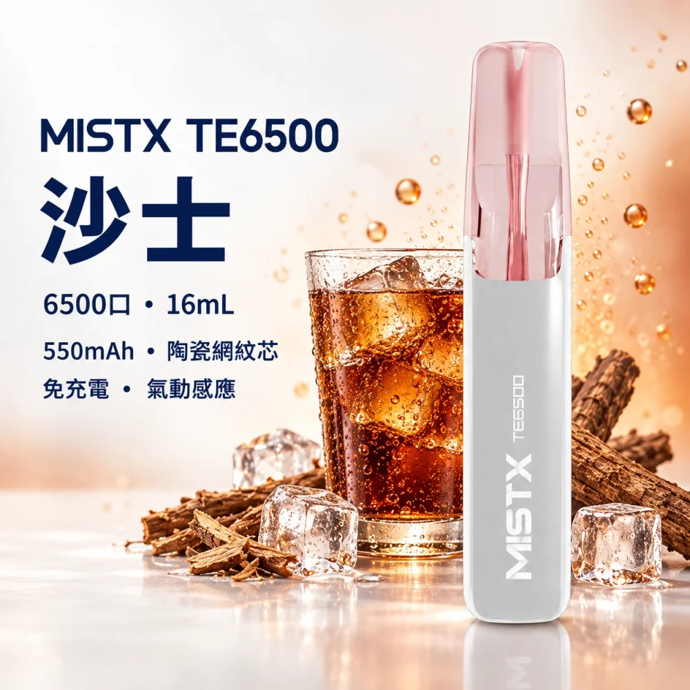 MISTX 鴨嘴獸 TE6500 拋棄式電子煙 6500口 13ml 陶瓷網紋芯