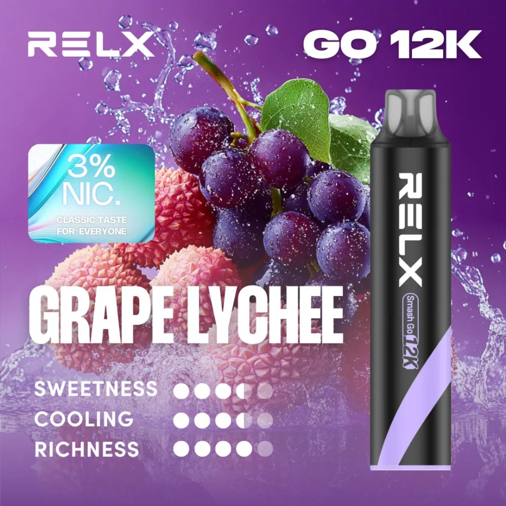 RELX 悅刻 Smash Go 12000 拋棄式電子煙 Type-C 充電