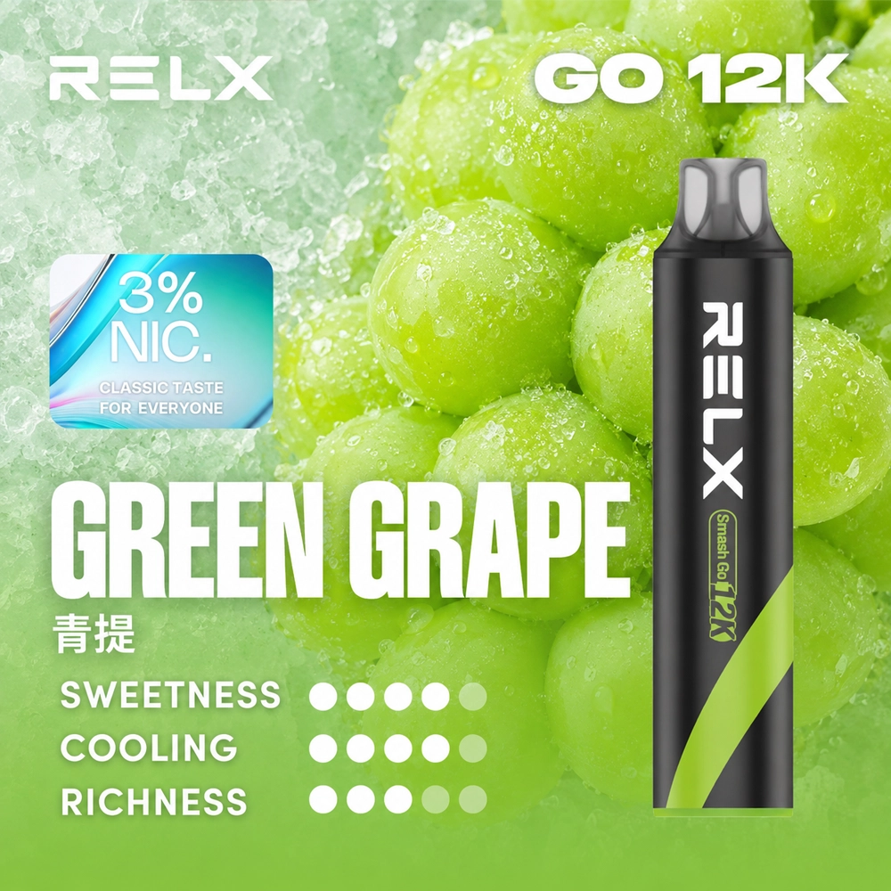 RELX 悅刻 Smash Go 12000 拋棄式電子煙 Type-C 充電