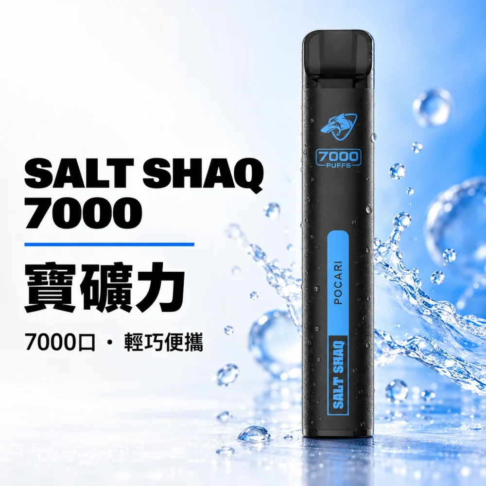 鯊克 SALT SHAQ 小黑條 拋棄式電子煙 7000口 Type-C