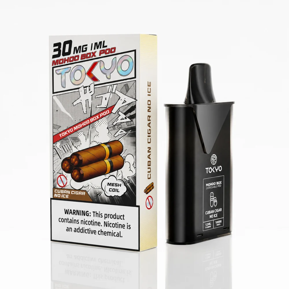 TOKYO MOHOO BOX 東京魔盒 替換式煙彈 10000口 12mL 1.0Ω鋼網棉芯 Type-C