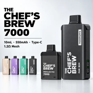 CHEF' BREW 廚師佳釀 7000口 拋棄式電子煙 Type-C快充