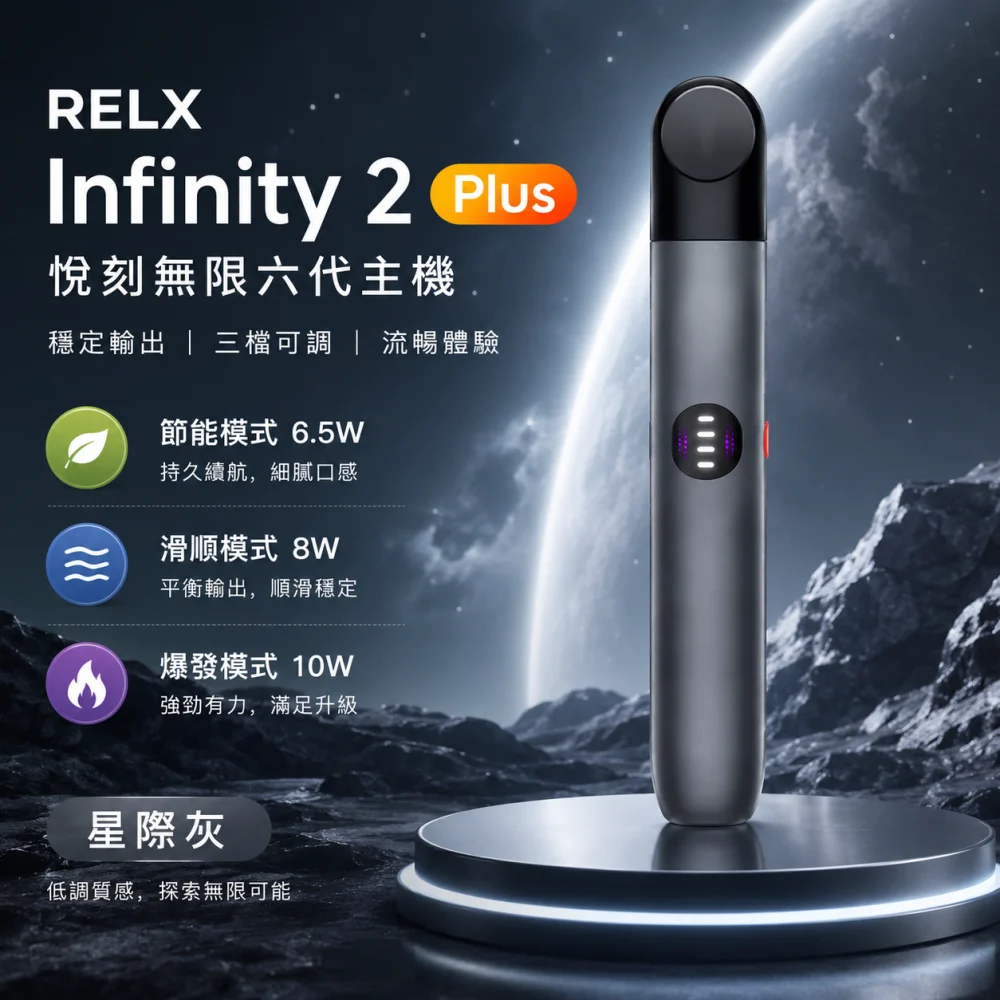 RELX 悅刻 Infinity 2 六代換彈式主機 Type-C 快充 440mAh