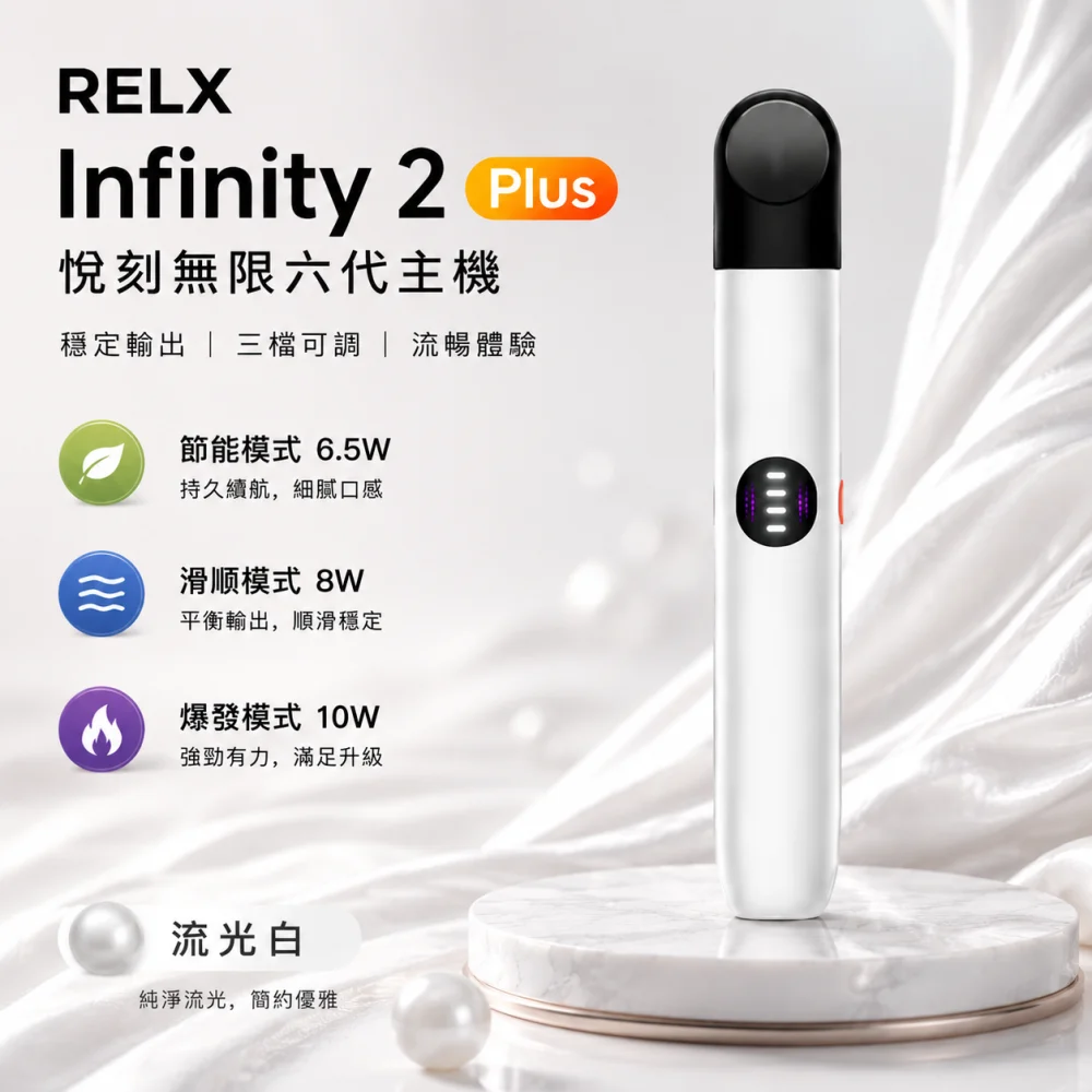 RELX 悅刻 Infinity 2 六代換彈式主機 Type-C 快充 440mAh