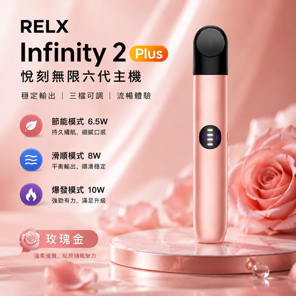 RELX 悅刻 Infinity 2 六代換彈式主機 Type-C 快充 440mAh